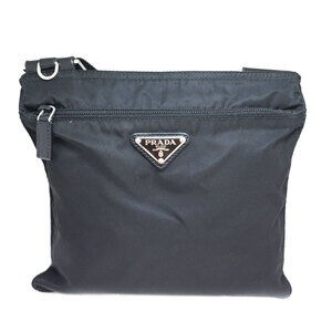 Prada Shoulder Bag Sacoche Nylon Black